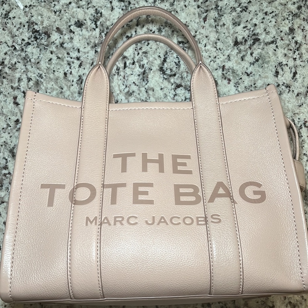 Marc Jacobs the leather medium tote bag-rose